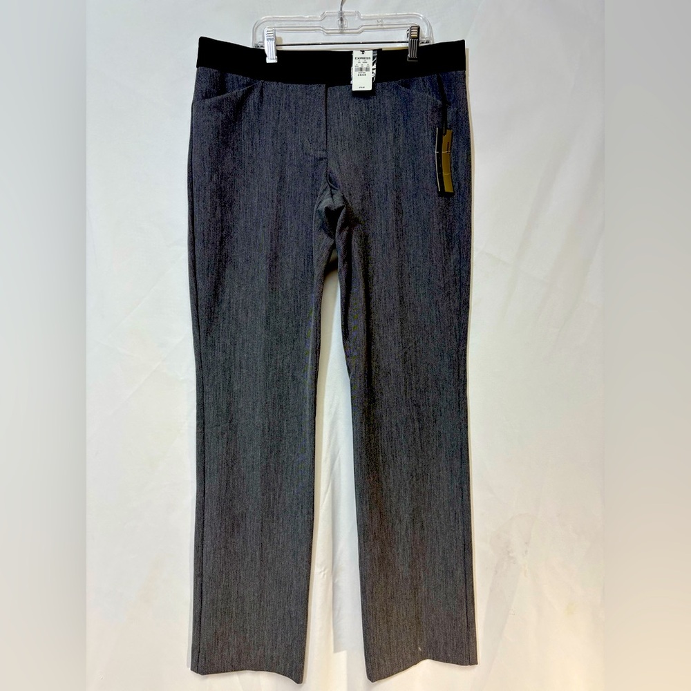 Express Editor Women’s Dress Pants‎ Gray Size 8R Straight Leg Work Career NWT
